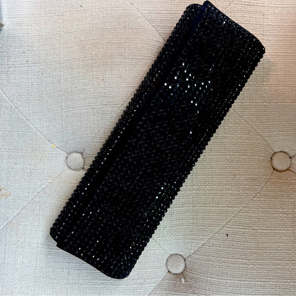 Express Clutch Purse Party Studded Embellished Black